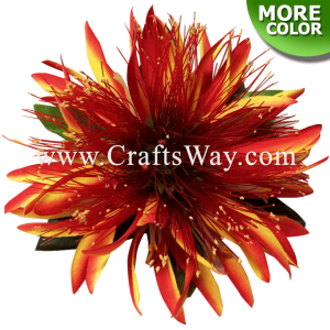 CMS-015 Custom Made Flower Hairpiece, Lehua & Spider Lily Hair Clip