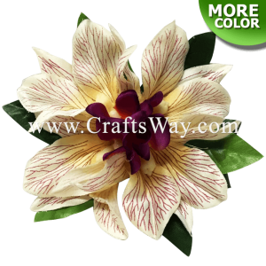 CMS-018 Custom Made Flower Hairpiece, Orchid (E) Hair Clip