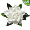 CMS-023 Custom Made Flower Hairpiece, Gardenia (E) Hair Clip