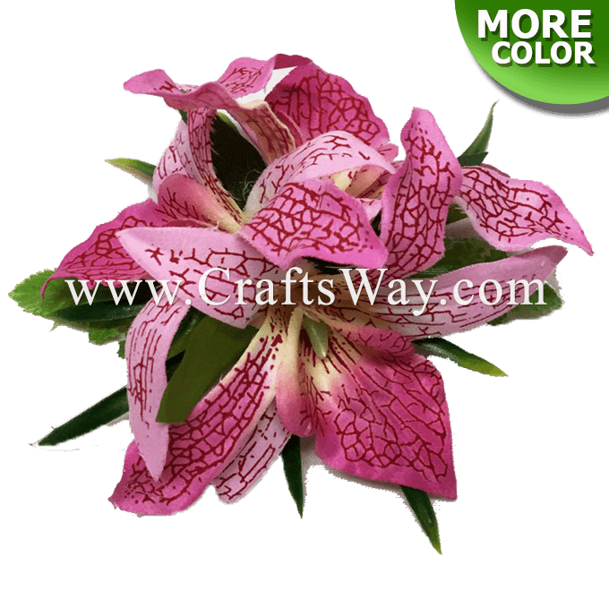 Silk Orchid Hair Clip - CraftsWay.,LLC Artificial Flowers & Crafts Items Silk Orchid Hair Clip - CraftsWay.,LLC Artificial Flowers & Crafts Items