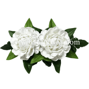 CMS-033 Custom Made Flower Hairpiece, Foam Pikake Hair Clip