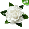 CMS-037 Custom Made Flower Hairpiece, Foam Gardenia (G) Hair Clip