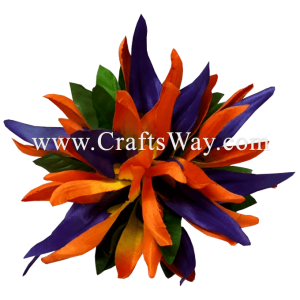 CMS-040 Custom Made Flower Hairpiece, Silk Bird of Paradise Hair Clip