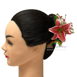 CMS-056 Custom Made Flower Hairpiece, Lily Hair Clip Sample