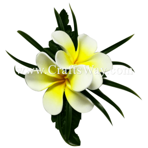 CMS-061 Custom Made Flower Hairpiece, Plumeria (HU) Hair Clip