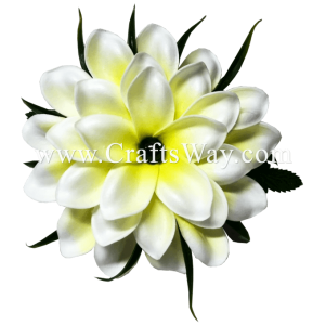 CMS-063 Custom Made Flower Hairpiece, Plumeria (AI) Hair Clip