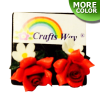 CYE-701 Artificial Clay Flower, Rose & Daisy Earrings