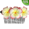 HCS-002 Custom Made Flower Hairpiece, Plumeria Hair Comb