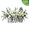 HCS-005 Custom Made Flower Hairpiece, Pikake Bud Hair Comb