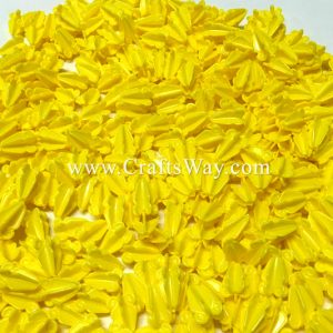 PLF-103 Artificial Plastic Crown Flower (Yellow)