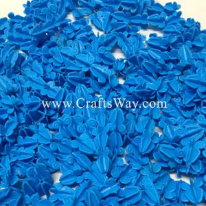 PLF-106 Artificial Plastic Crown Flower (Blue)