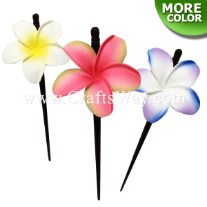 WD1F-101 Custom Made Flower Hairpiece, Plumeria (OI) Hair Stick