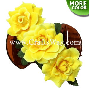 CMS-020 Custom Made Flower Hairpiece, Rose Hair Clip