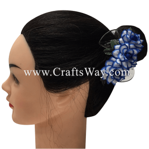 CMS-020 Custom Made Flower Hairpiece, Rose Hair Clip Sample