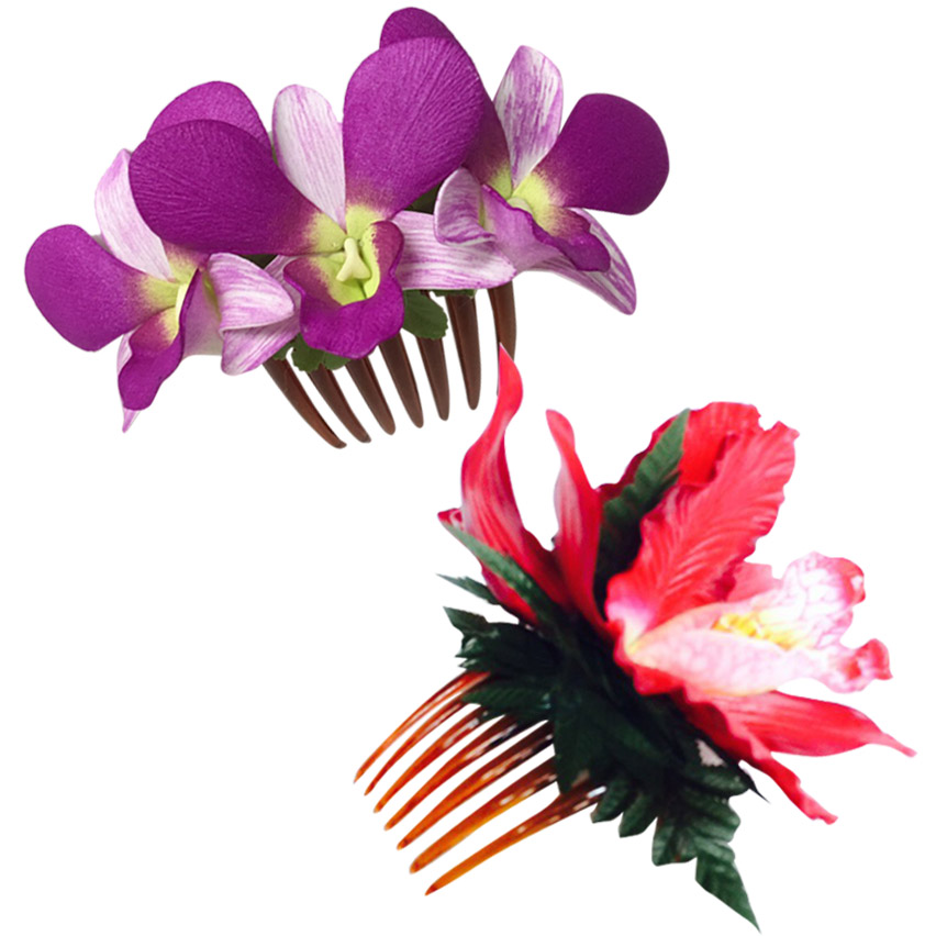 Custom Made Flower Hair Comb (Price 12 20) CraftsWay.,LLC