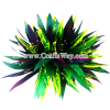 CML-016 Custom Made Flower Hairpiece, Braided Leaves & Lehua Hair Clip