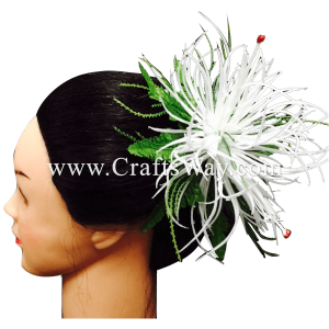 CML-019 Custom Made Flower Hairpiece, Spider Lily Hair Clip Sample