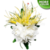 CML-020 Custom Made Flower Hairpiece, Spider Lily & Gardenia (A) Hair Clip
