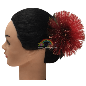 CML-033 Custom Made Flower Hairpiece, Lehua (L) Hair Clip Sample