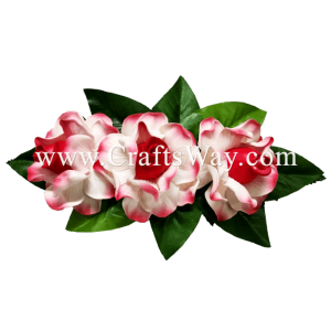 CMM-007 Custom Made Flower Hairpiece, Gardenia (G) Hair Clip Sample