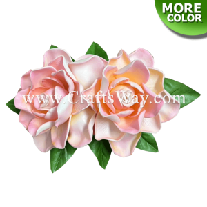 CMM-008 Custom Made Flower Hairpiece, Gardenia (E) Hair Clip