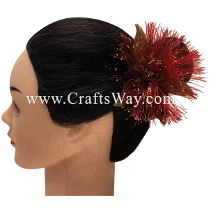 CMM-015 Custom Made Flower Hairpiece, Lehua Hair Clip Sample