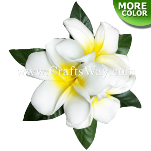 CMM-018 Custom Made Flower Hairpiece, Plumeria (Z) Hair Clip