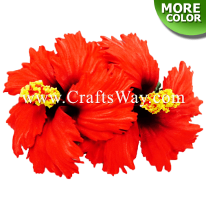 CMM-028 Custom Made Flower Hairpiece, Hibiscus (E) Hair Clip