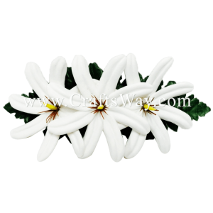 CMM-030 Custom Made Flower Hairpiece, Tiare (H) Hair Clip