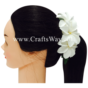 CMM-031 Custom Made Flower Hairpiece, Tiare (K) Hair Clip Sample