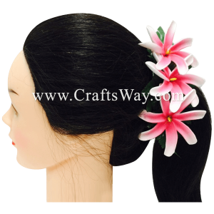 CMM-034 Custom Made Flower Hairpiece, Tiare (EC) Hair Clip Sample