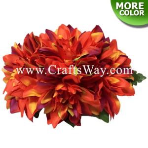 CMM-036 Custom Made Flower Hairpiece, Dahlia (A) Hair Clip