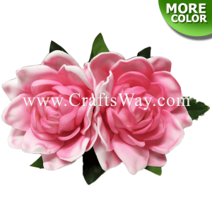 CMM-046 Custom Made Flower Hairpiece, Gardenia (A) Hair Clip