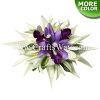 CMM-051 Custom Made Flower Hairpiece, Spider Lily & Orchid Hair Clip