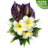 CMM-052 Custom Made Flower Hairpiece, Plumeria Hair Clip