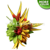 CMM-055 Custom Made Flower Hairpiece, Tropical Hair Clip