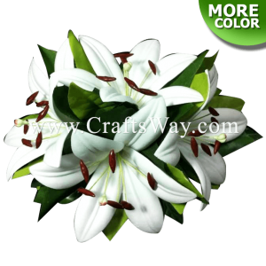 CMM-056 Custom Made Flower Hairpiece, Lily Hair Clip