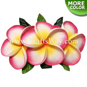 CMM-057 Custom Made Flower Hairpiece, Plumeria IA(M) Hair Clip