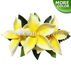 CMM-058 Custom Made Flower Hairpiece, Plumeria (CI) Hair Clip