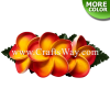 CMM-073 Custom Made Flower Hairpiece, Plumeria IA(s) Hair Clip