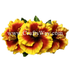 CMM-075 Custom Made Flower Hairpiece, Hibiscus (Q) Hair Clip