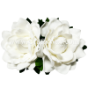 CMM-076 Custom Made Flower Hairpiece, Gardenia (P) Hair Clip