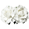 CMM-077 Custom Made Flower Hairpiece, Gardenia (I) Hair Clip