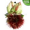 CMM-080 Custom Made Flower Hairpiece, Lehua & Anthurium Hair Clip