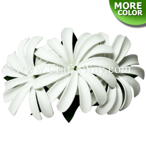 CMM-086 Custom Made Flower Hairpiece, Double Tiare (B) Hair Clip