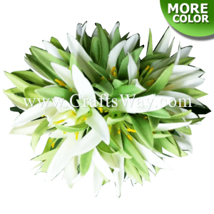 CMM-090 Custom Made Flower Hairpiece, 2 Tone Spider Lily Hair Clip