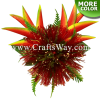 CMM-092 Custom Made Flower Hairpiece, Lehua & heliconia Hair Clip