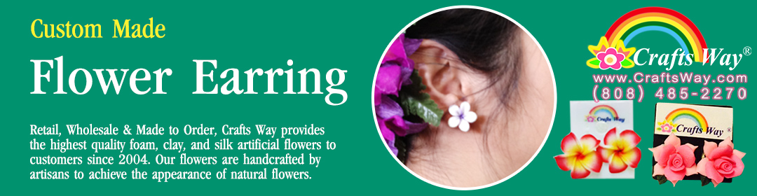 Custom Made Flowers Earring | CraftsWay.com