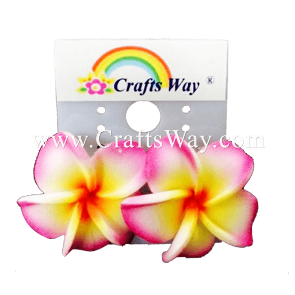 Foam Plumeria Earrings 30 CraftsWay.,LLC Artificial Flowers & Crafts
