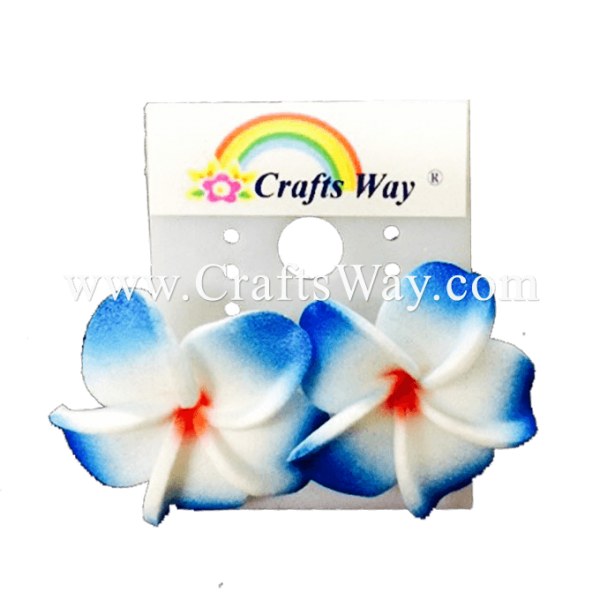 Foam Plumeria Earrings 32 CraftsWay.,LLC Artificial Flowers & Crafts